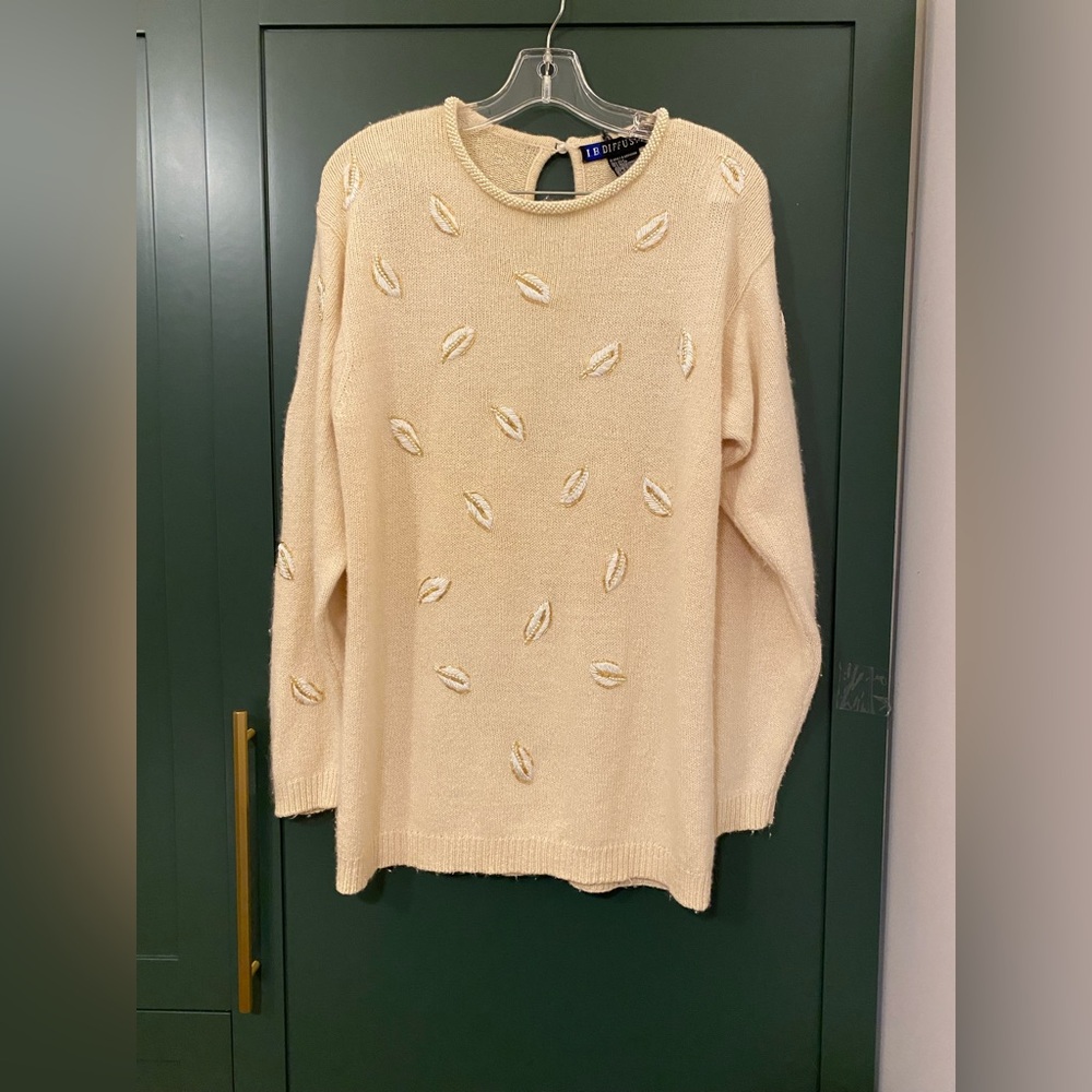 Vintage IB DIFFUSION 1980s Cream Sweater